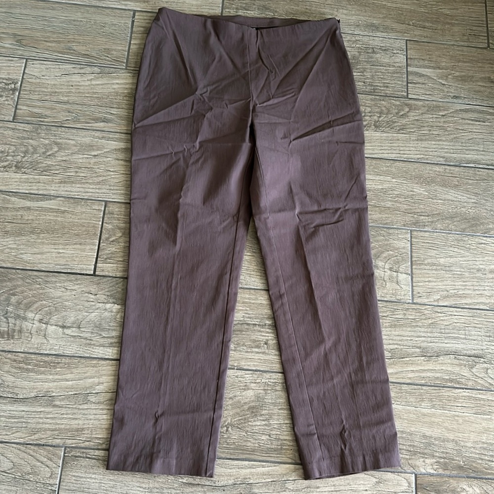 Attyre Brown Stretch Waist Pants Size 12P
